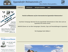 Tablet Screenshot of eppendorfer-heimatverein.de